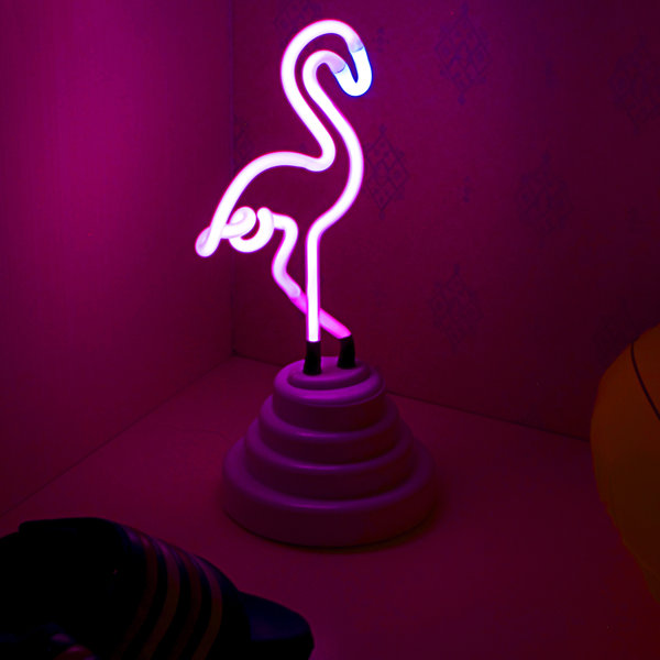 Flamingo on sale neon light